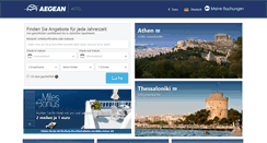 Desktop Screenshot of hotel.aegeanair.com