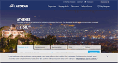 Desktop Screenshot of fr.aegeanair.com
