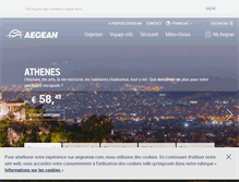Tablet Screenshot of fr.aegeanair.com