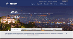 Desktop Screenshot of es.aegeanair.com