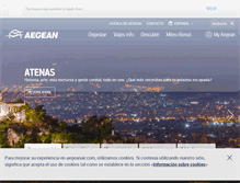 Tablet Screenshot of es.aegeanair.com
