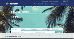 Desktop Screenshot of en.aegeanair.com